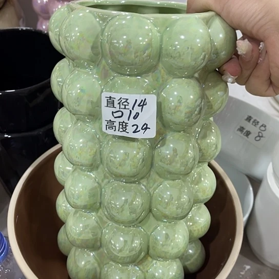 多肉绿植陶瓷花盆9.9包邮，有孔