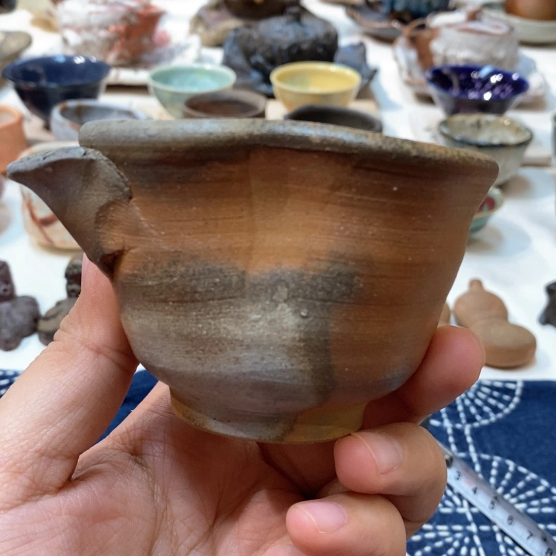 柴烧侘寂粗陶茶具