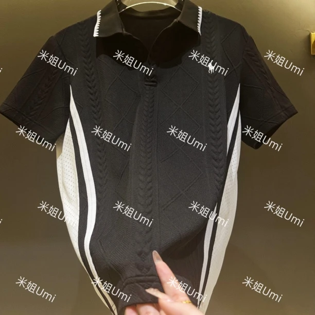 【米姐Umi】X新款设计师男女同款潮流时尚休闲时尚PoLo短袖- P025