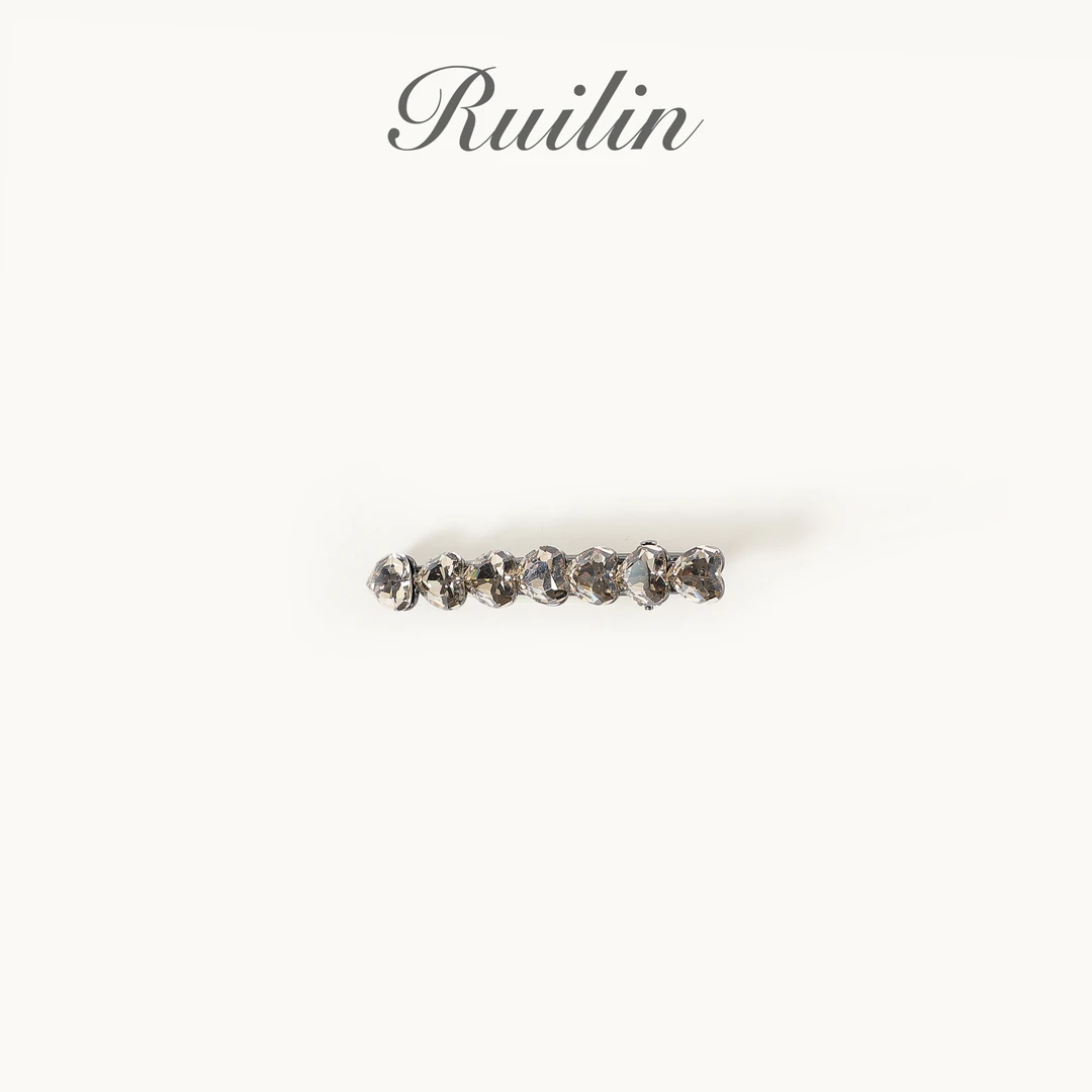RUILIN【心闪恋】七心钻发夹气质满钻简约高级感