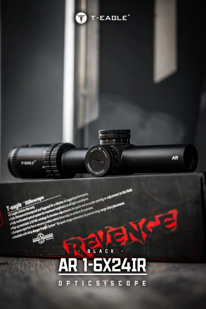 突鹰AR1-6x24IR 突鹰精品ar系列 真一倍 玻璃风偏分化 带灯光辅助