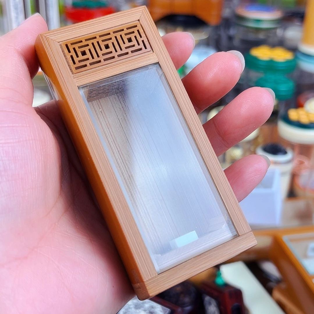 福利款万字窗竹林金钟盒配竹蛉