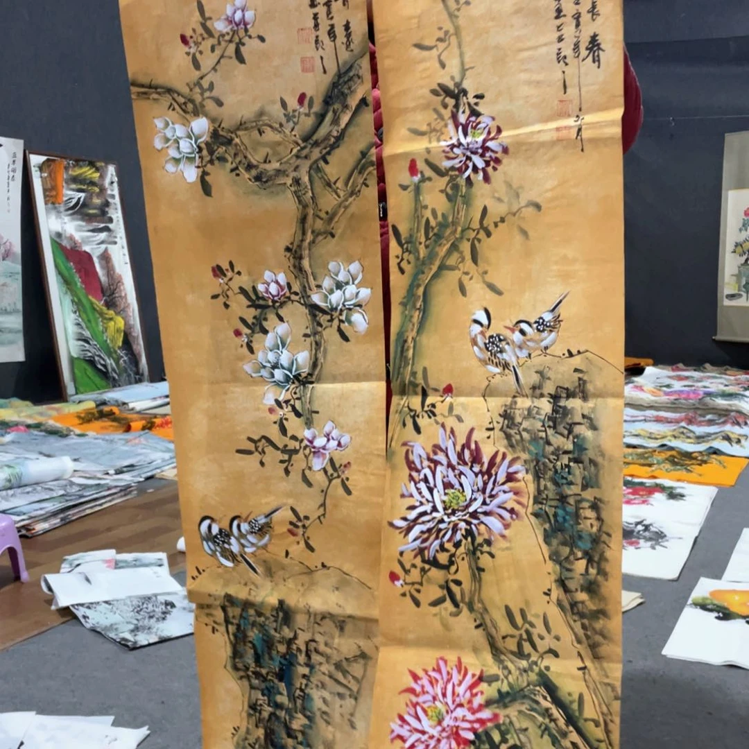 国画国画作品画心一张