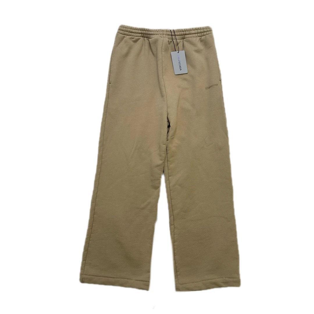 全新未使用 Balenciaga/巴黎世家 巴黎世家卡其双B刺绣长裤xxs码