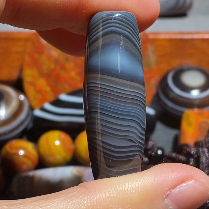 玛瑙/玉髓钛钢颈饰