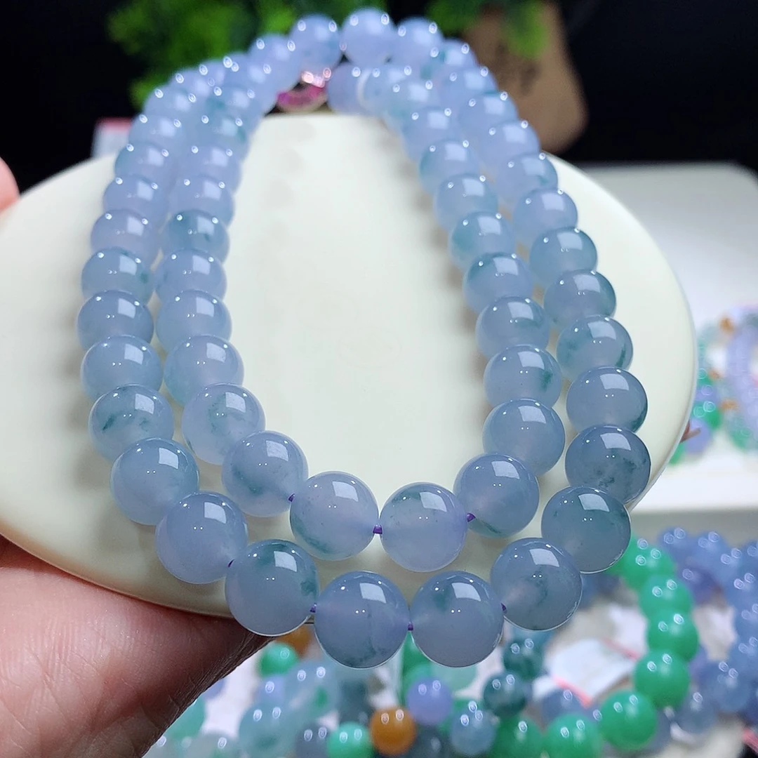 项链未镶嵌翡翠卡10mm