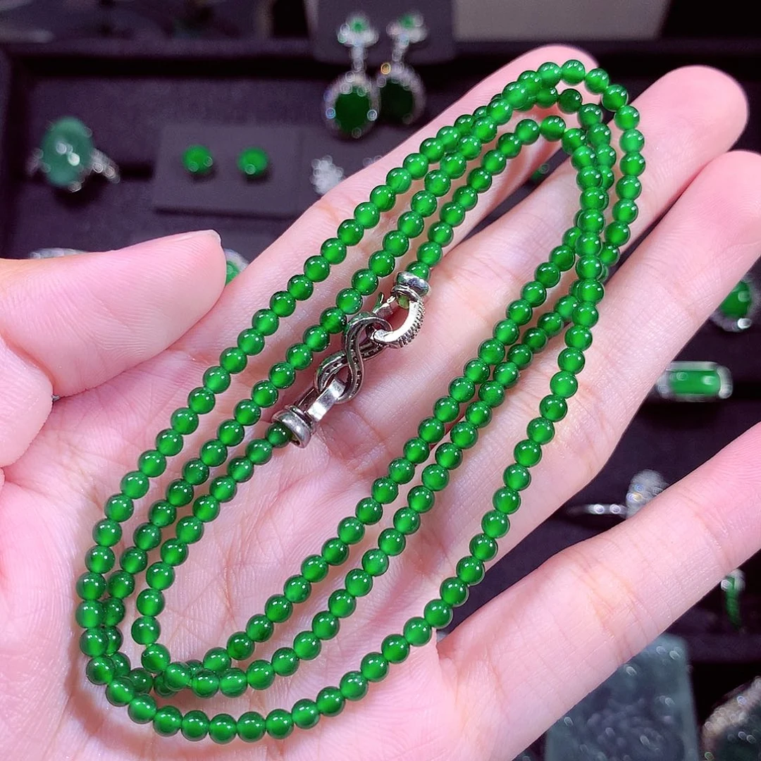 颈饰未镶嵌翡翠天然