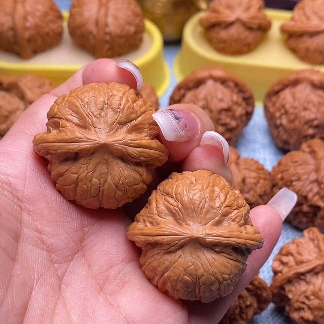 把件文玩核桃毕业粗棱肉球乾隆磨39尺全品