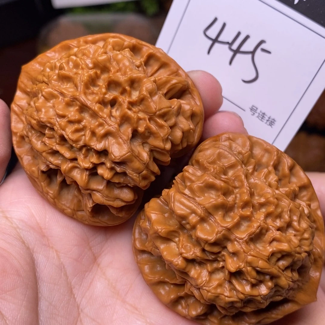 把件文玩核桃445官帽5.0