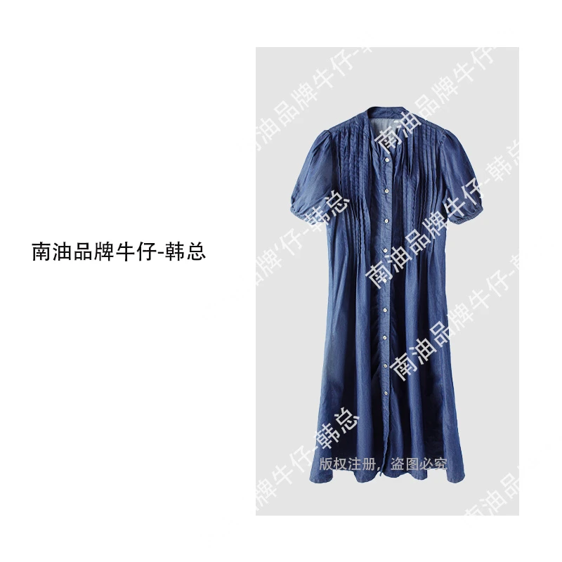 “赠腰带”新款气质V领连衣长裙大码百搭显瘦连衣裙A1809