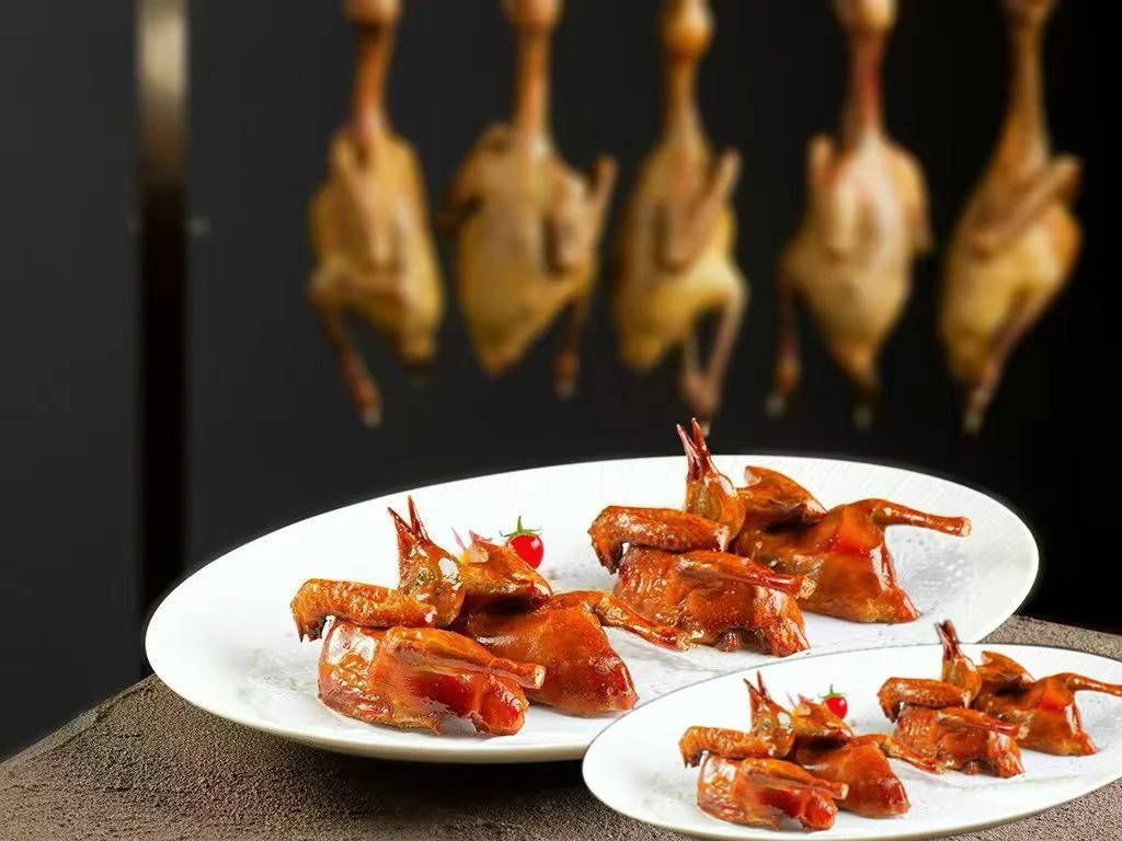 脆皮乳鸽半成品生鲜冷冻烤乳鸽玻璃油炸即食红烧鸽子油小麻辣兔头