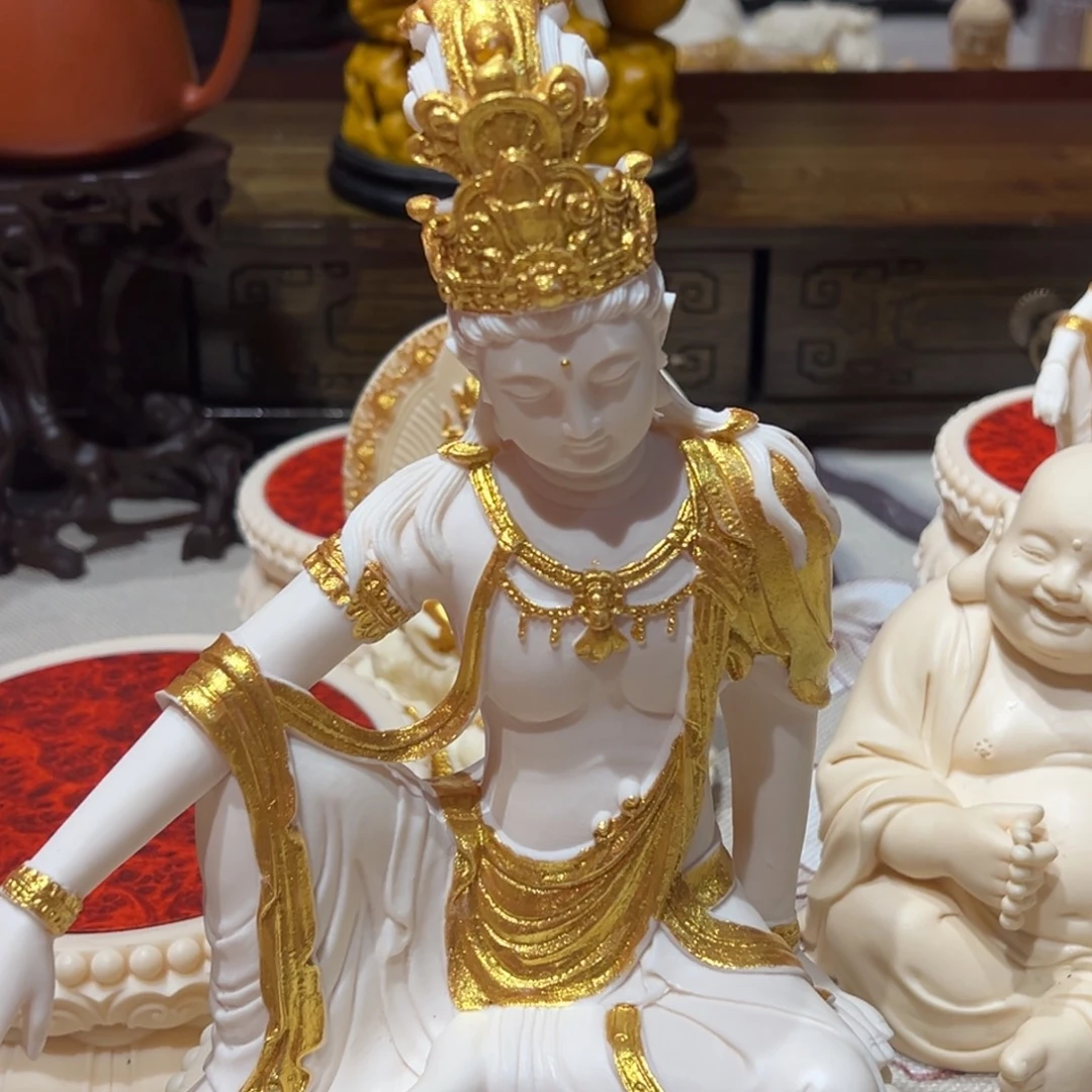 陶大号莲花底座30公分观自在