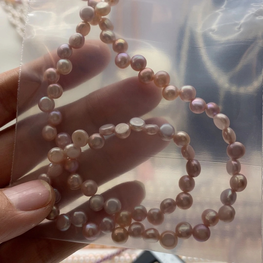 合金淡水珍珠颈饰