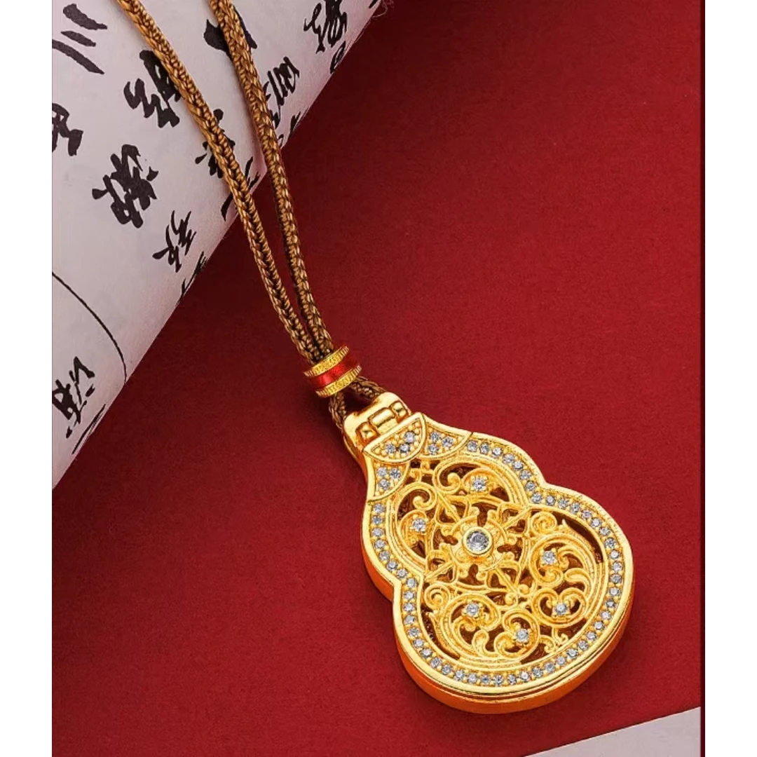 镂空花丝开合葫芦吊坠JS027