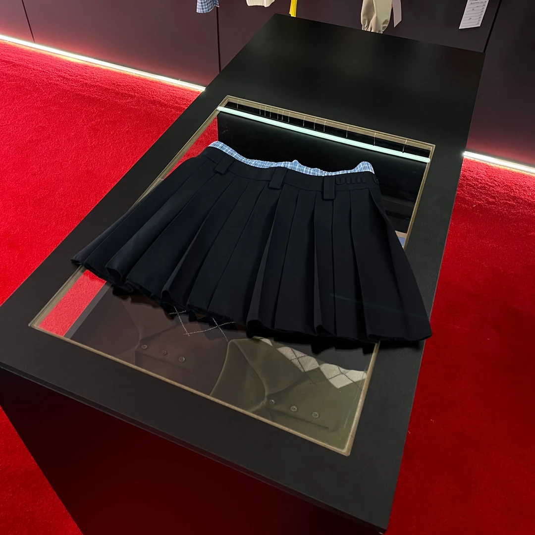 半身裙A字【缪家】高版本李兰迪同款25夏季短裙减龄女生韩系ins衣服