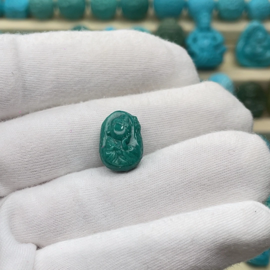 绿松石未镶嵌颈饰卡11-15.5-7