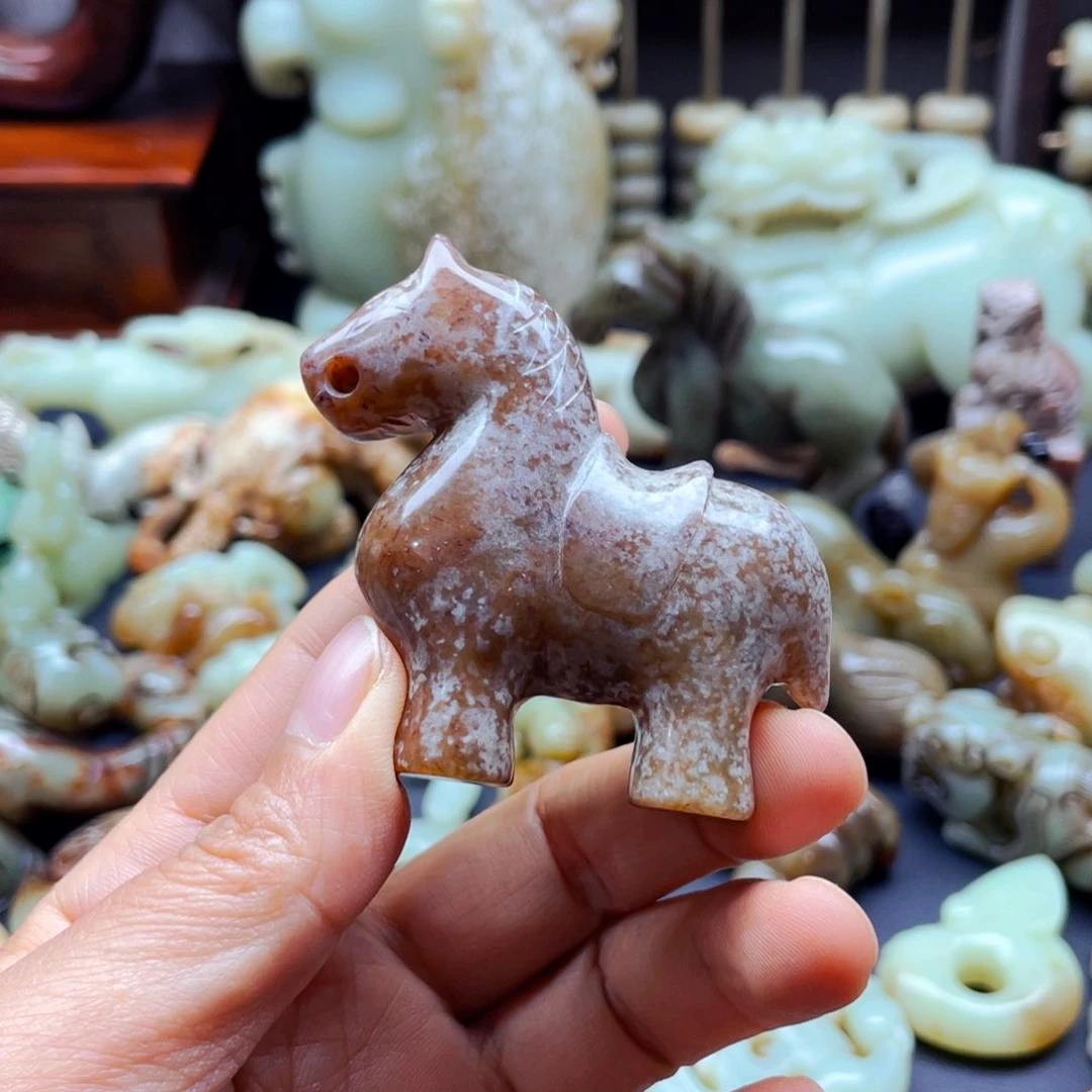 白玉菩提吊坠摆件