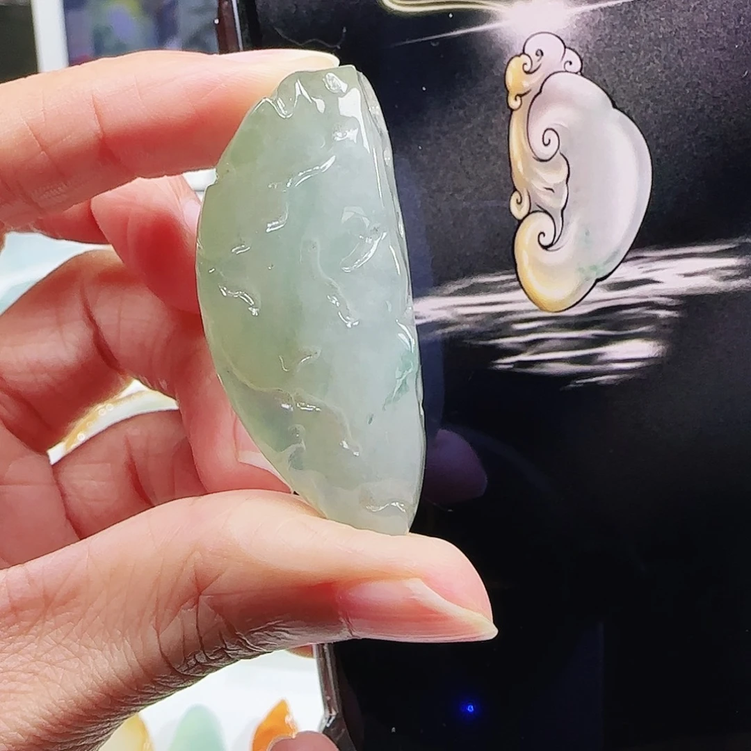 定制翡翠未镶嵌缅甸翡翠挂件