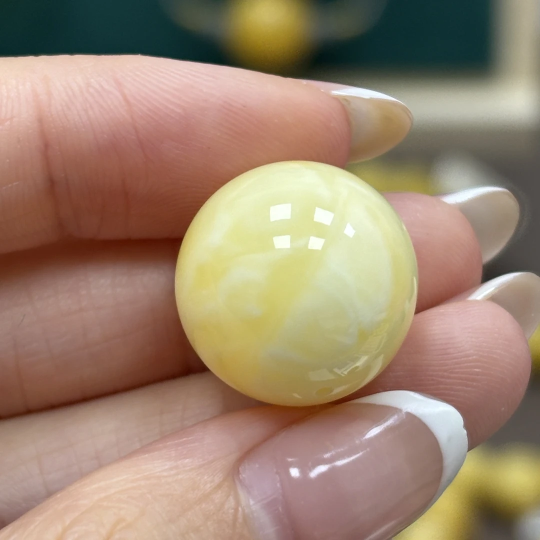 17.0mm瑕疵· 小妖珠宝天然原矿琥珀蜜蜡