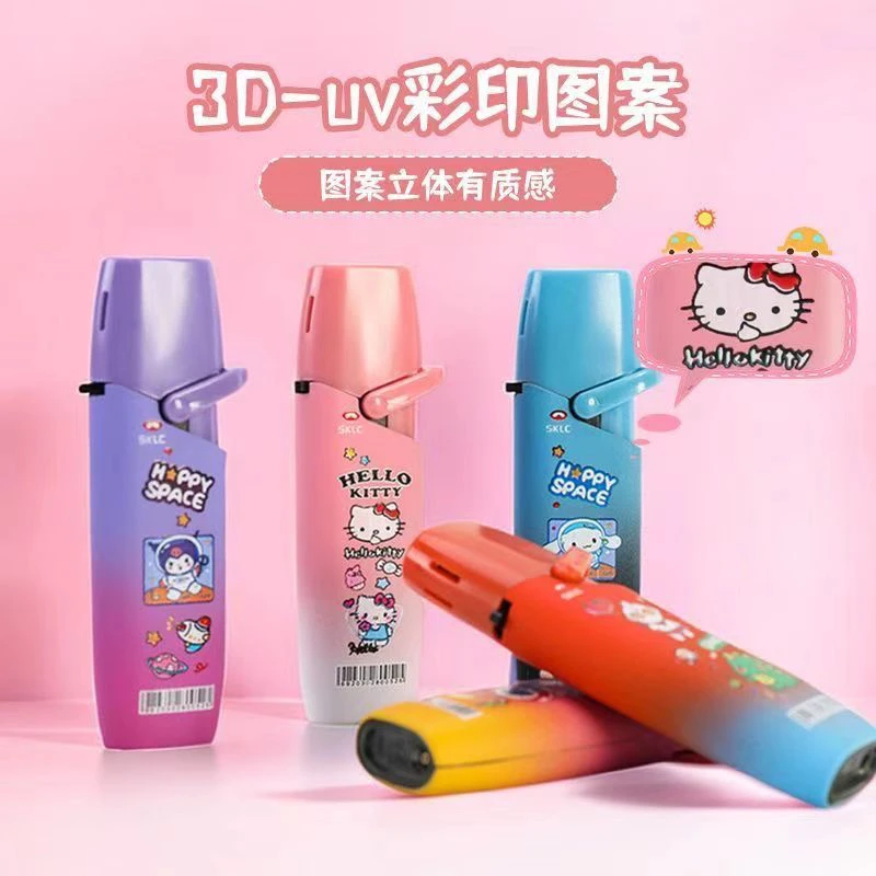 网红金属摇臂创意打火机充气式卡通炫酷高颜值个性点火时尚