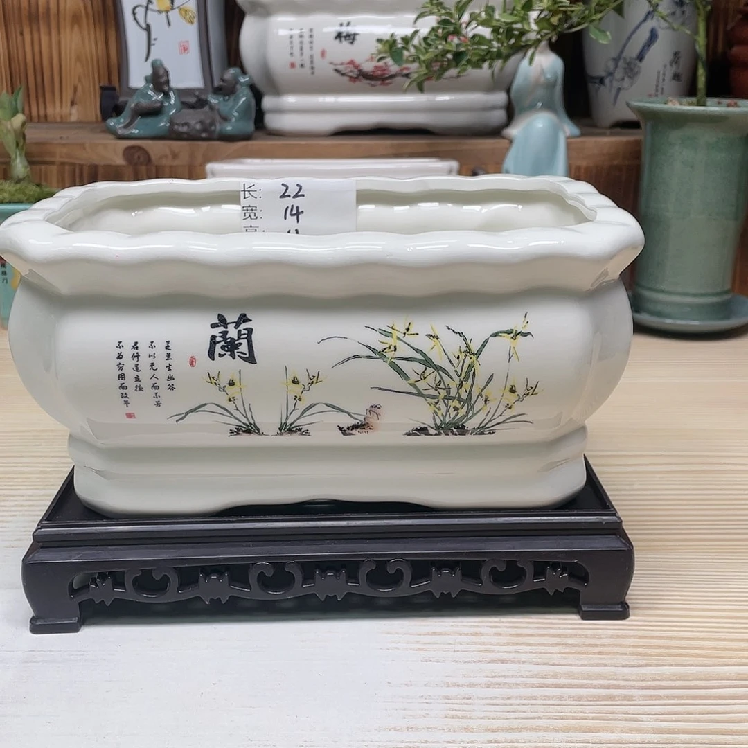 紫砂花盆陶瓷艺术花盆陶瓷