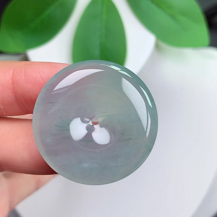 颈饰未镶嵌翡翠平安扣 29.2x5.0mm