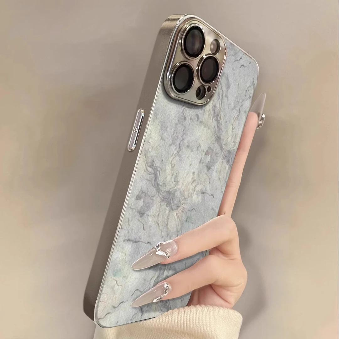 纹路花朵适用iPhone17promax手机壳简约苹果16pro防摔15p时尚女潮