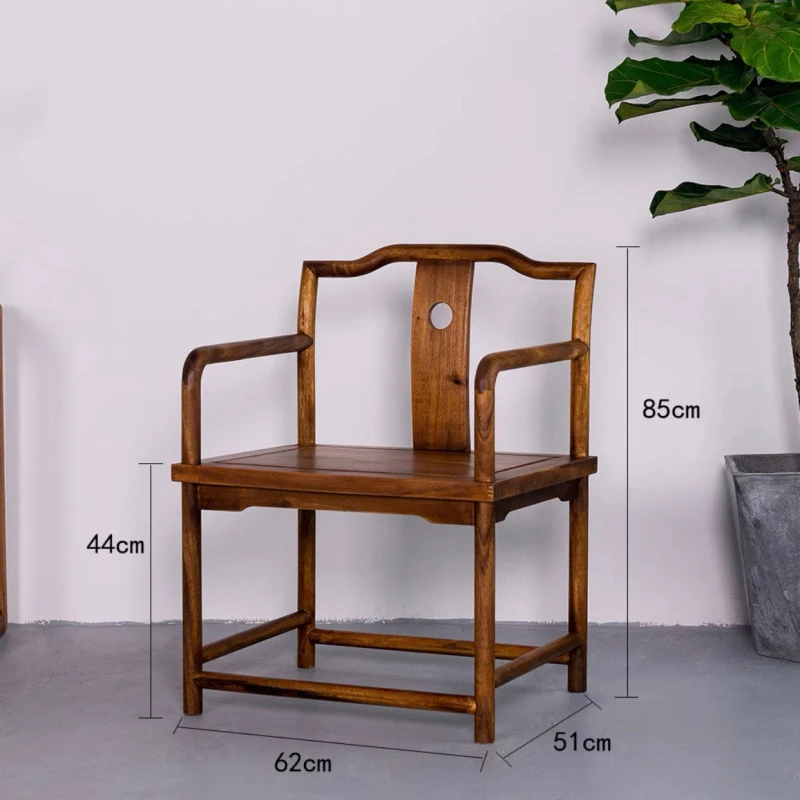 新中式南美胡桃木书椅梧栖客椅实用家具休闲椅靠背椅家用简约椅子