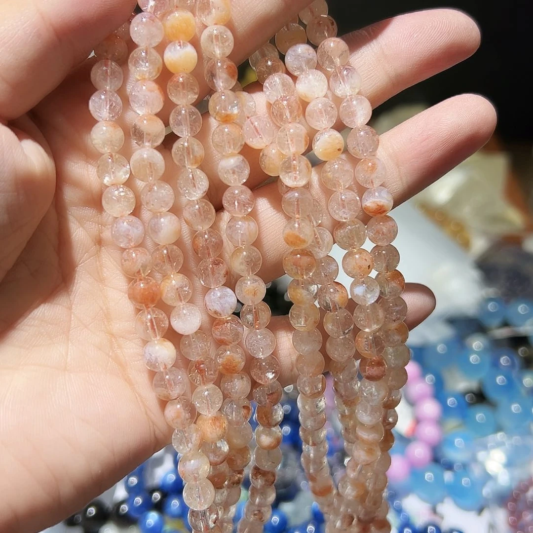 水晶手链未镶嵌五路财神金幽灵多圈57号