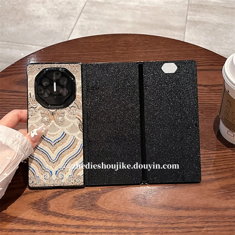 适用华为Mate XT三折叠非凡大师手机壳高级国风复古皮纹超薄后壳