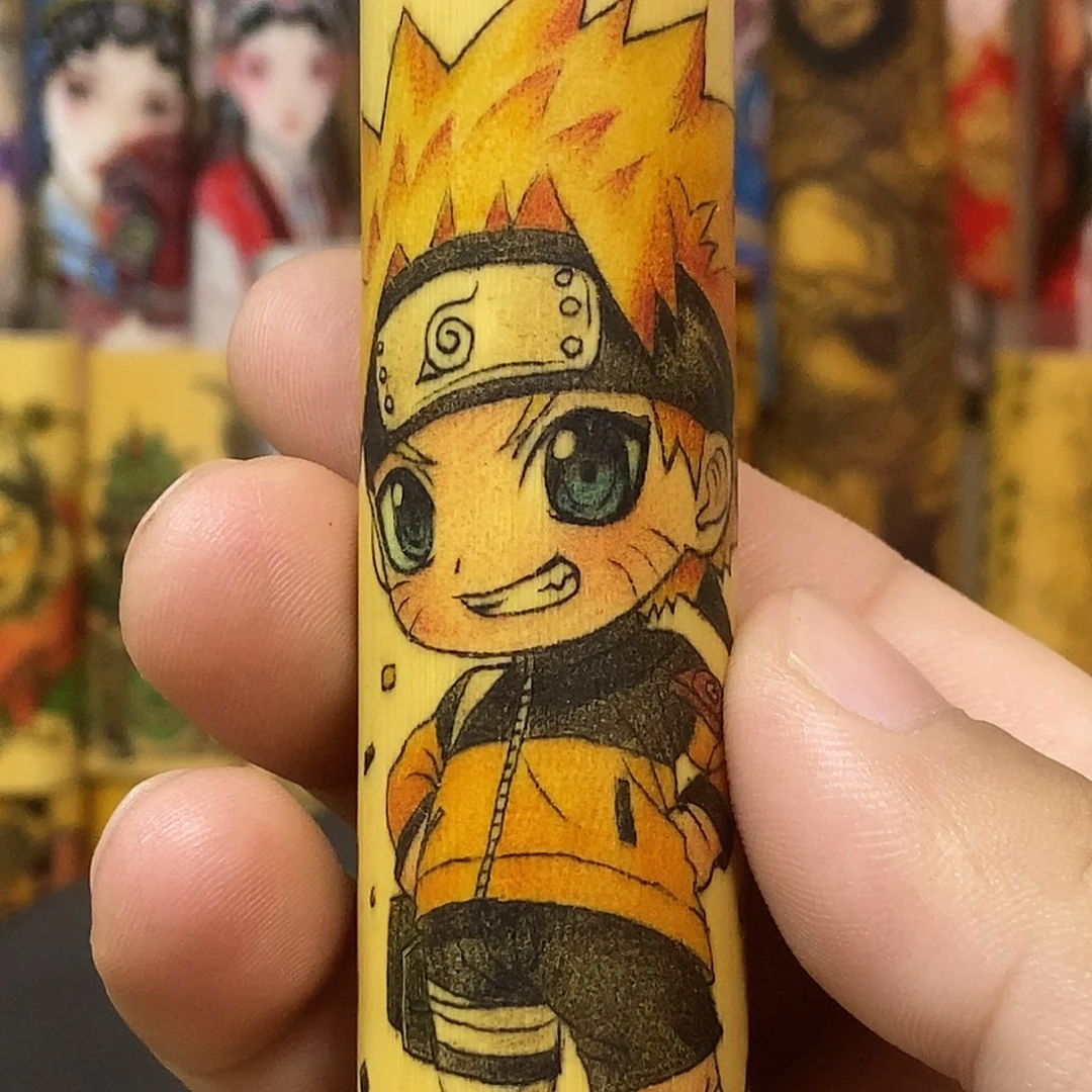 竹火影忍者鸣人针刺作品