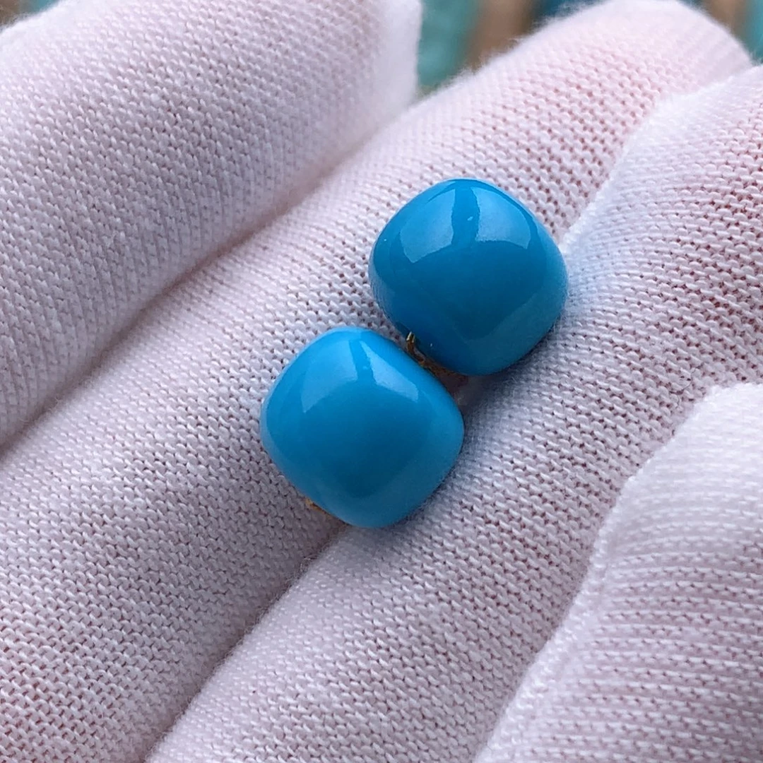 未镶嵌绿松石珠宝奇石9.8mm
