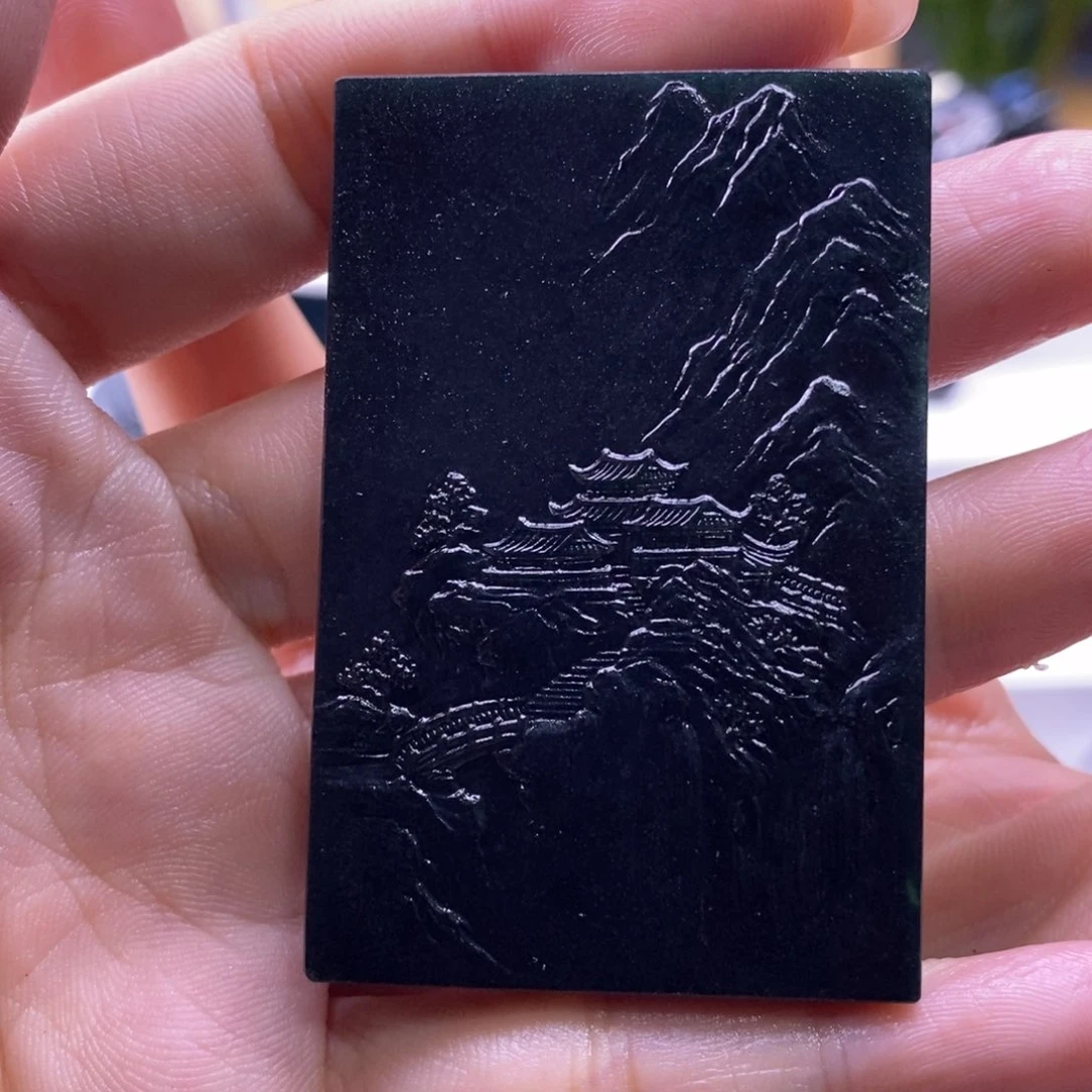 定制翡翠未镶嵌御*墨翠