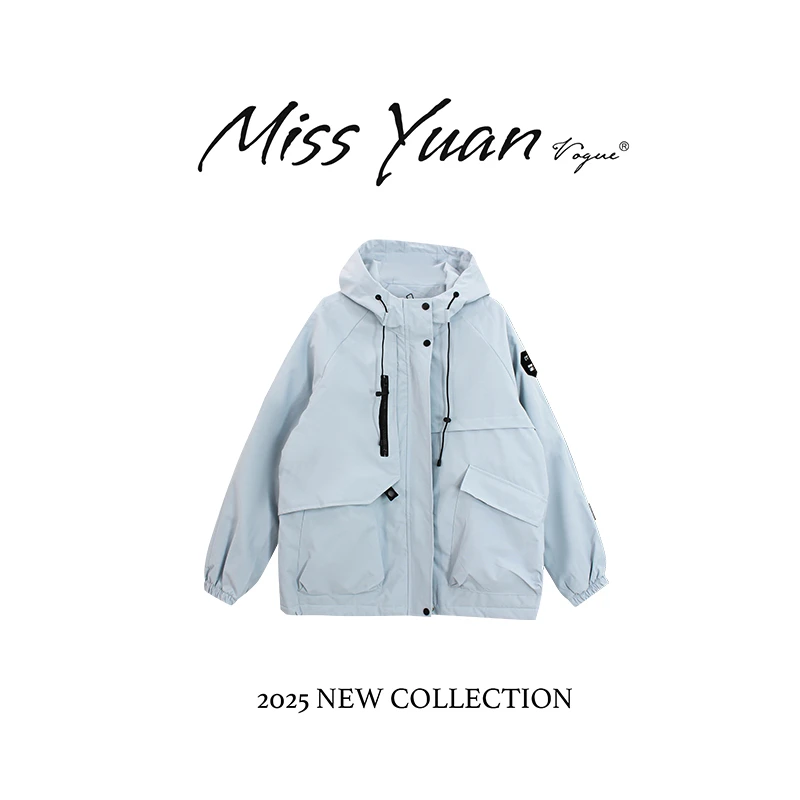 M.Y媛总 2025秋冬季新款抽绳连帽时尚百搭外套MY2687S