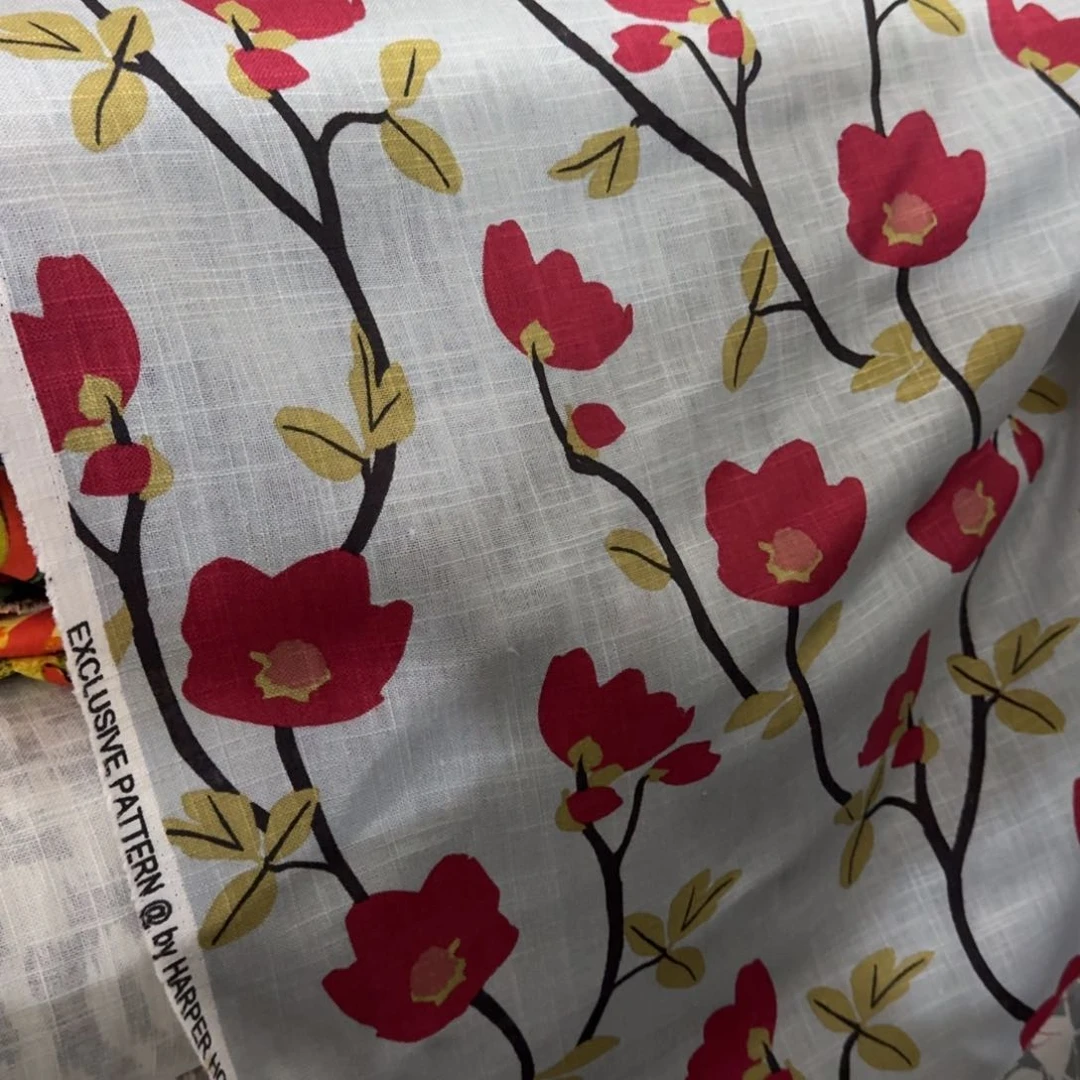 棉1米价1.5米宽原单亚麻棉帆布97