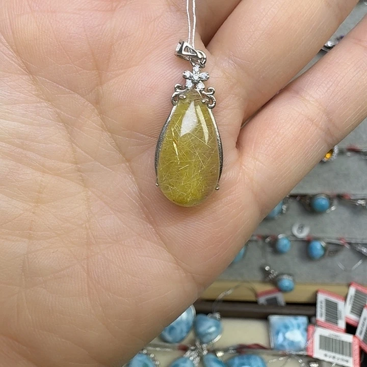 银S925镶嵌水晶颈饰