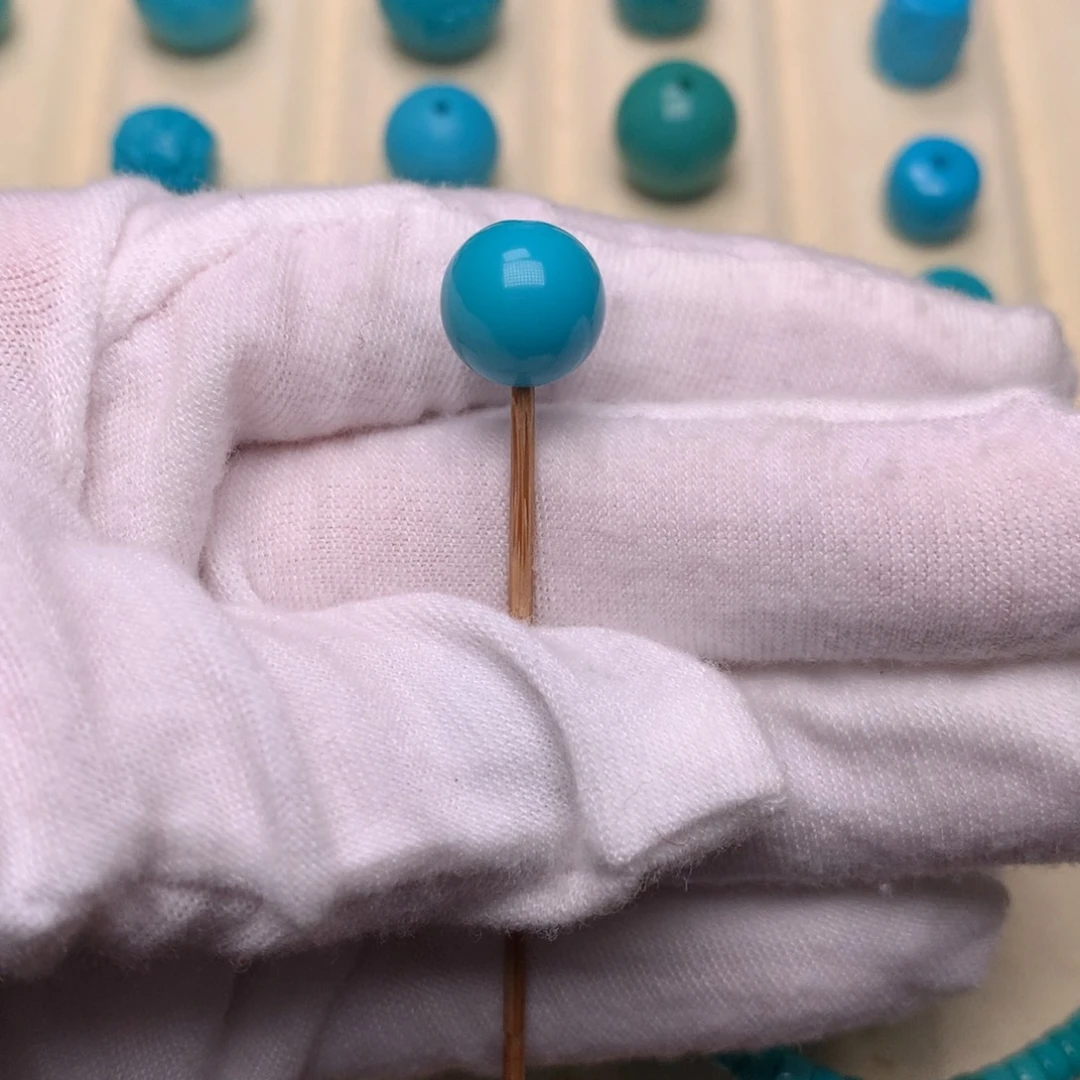 绿松石未镶嵌天然绿松石未镶嵌圆珠10.5