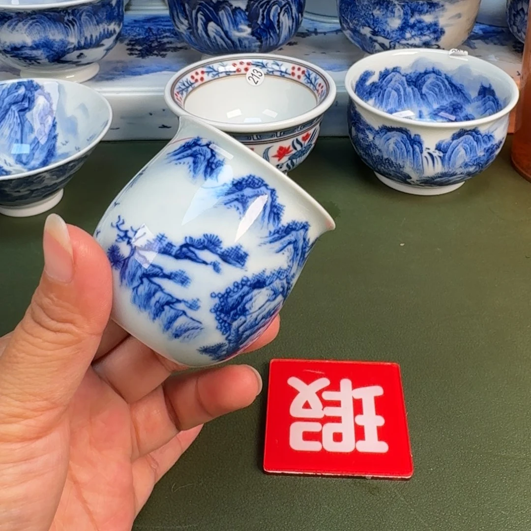 景德镇纯手绘茶具圆圆开裂219