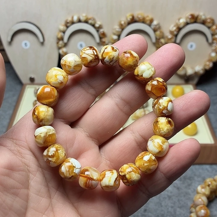 你***.吊坠桃核沁色老型手串单圈