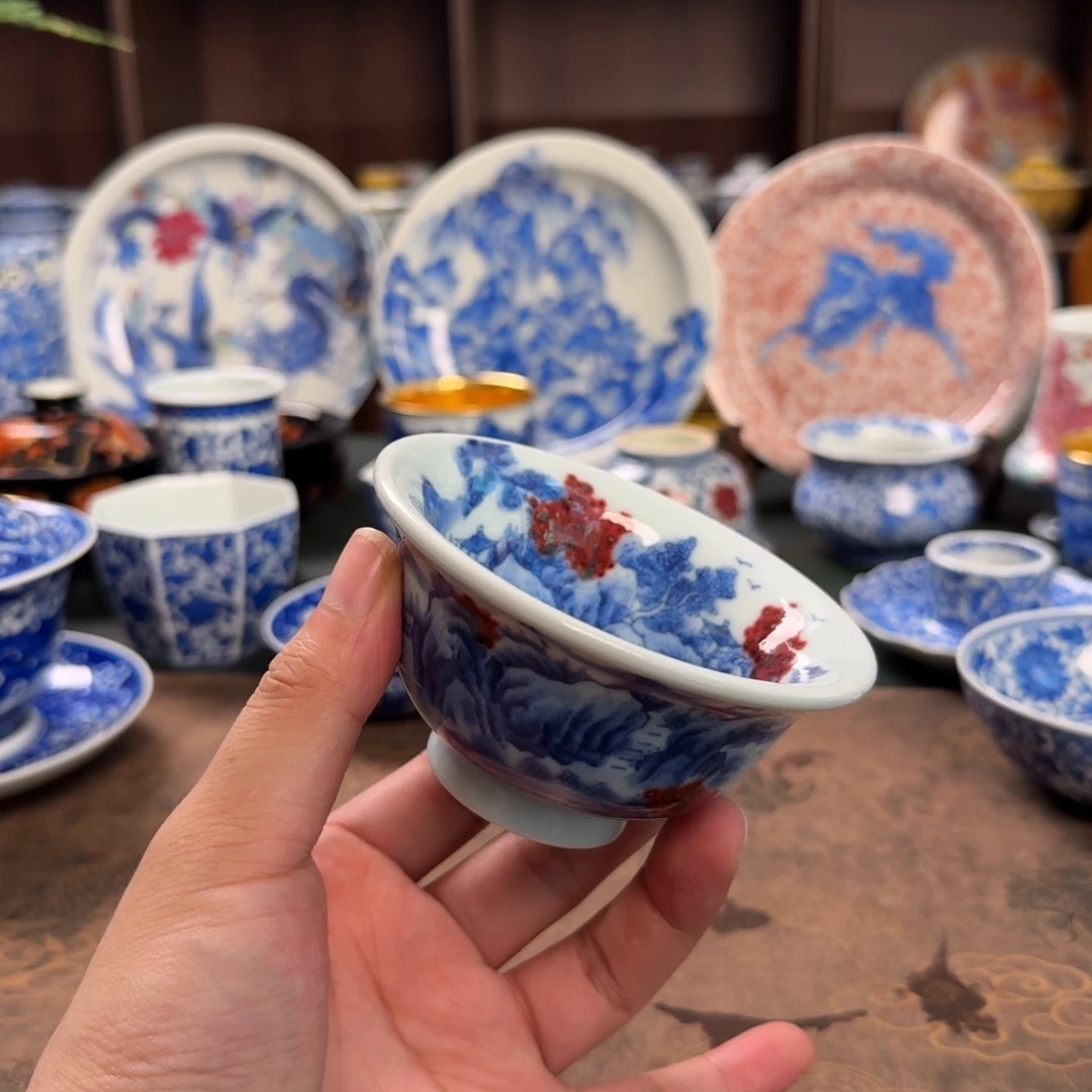 纯手工手绘陶瓷茶具