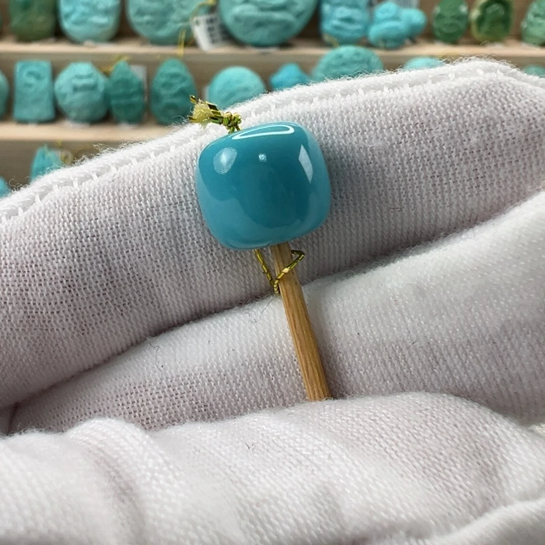 未镶嵌绿松石老型珠11x10mm