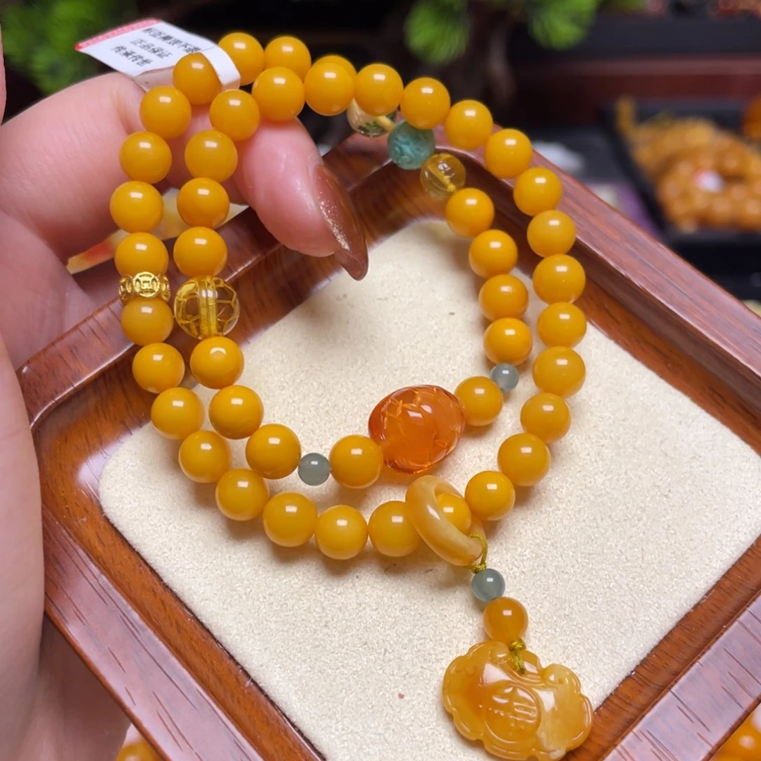 蜜蜡手链未镶嵌手串