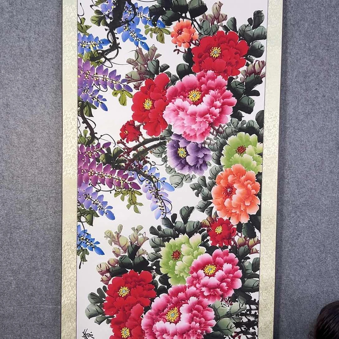 国画413 花鸟在此鸣叫时还要一