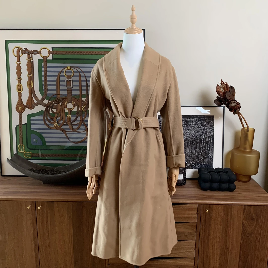 99新 LouisVuitton/路易威登 su/驼色大衣36码/68562902/代卖服务