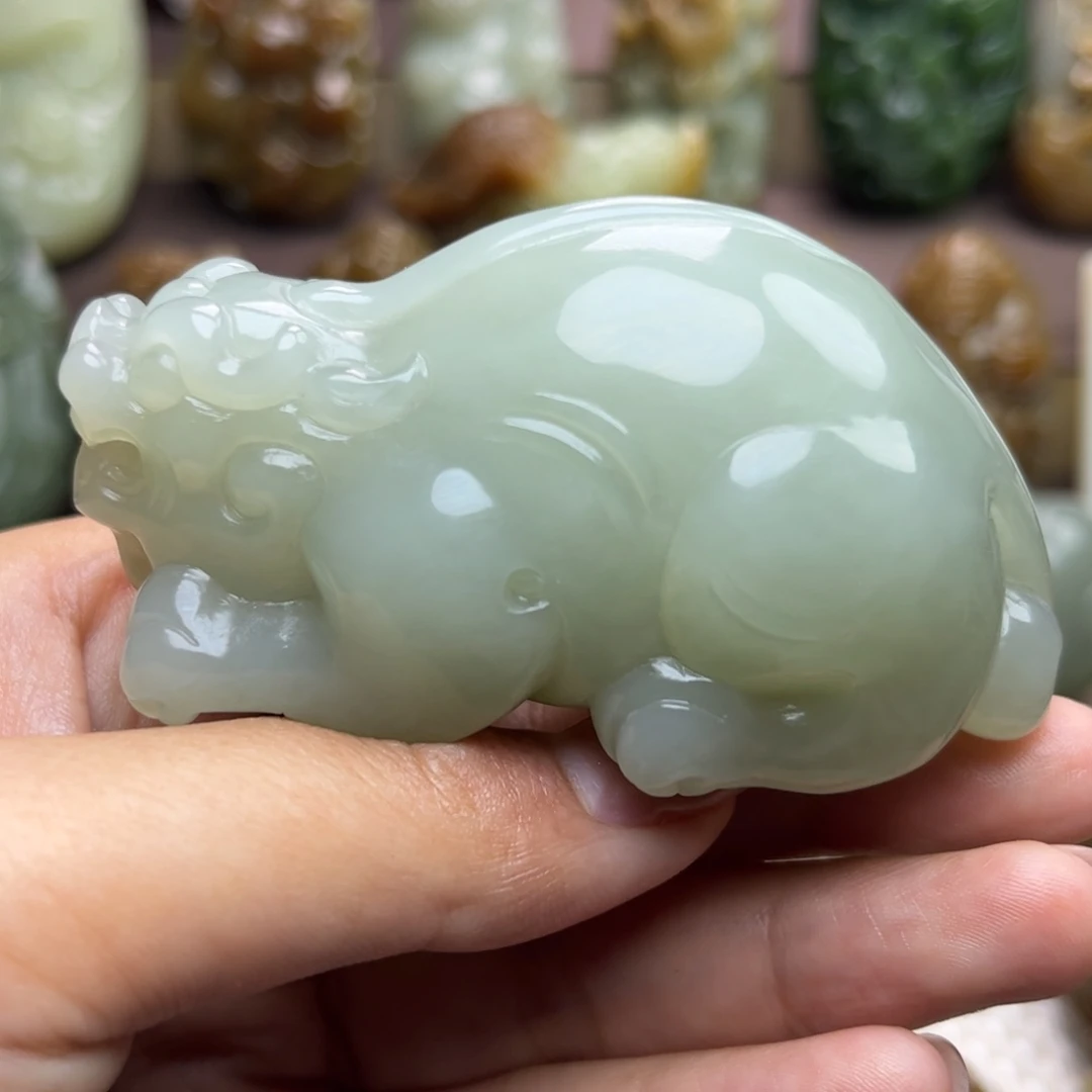 和田玉未镶嵌把件用****8