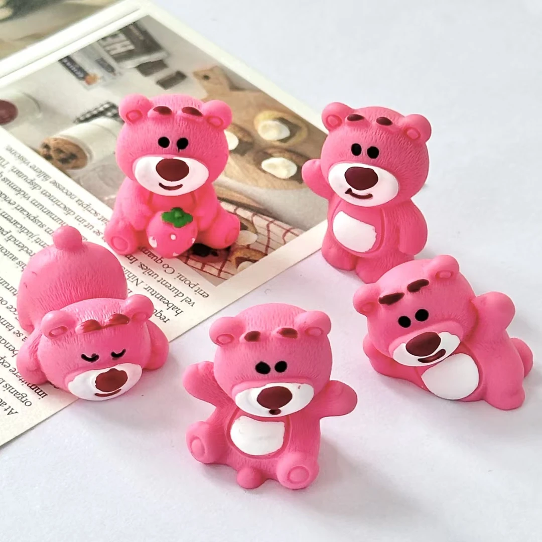 【许愿+交换】卡通可爱草莓熊diy饰品摆件