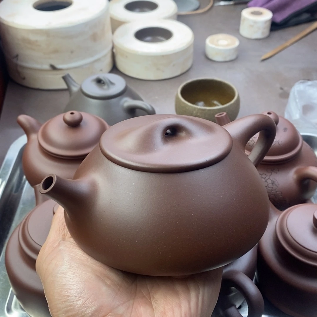 茶壶紫砂石瓢容量400毫升左右