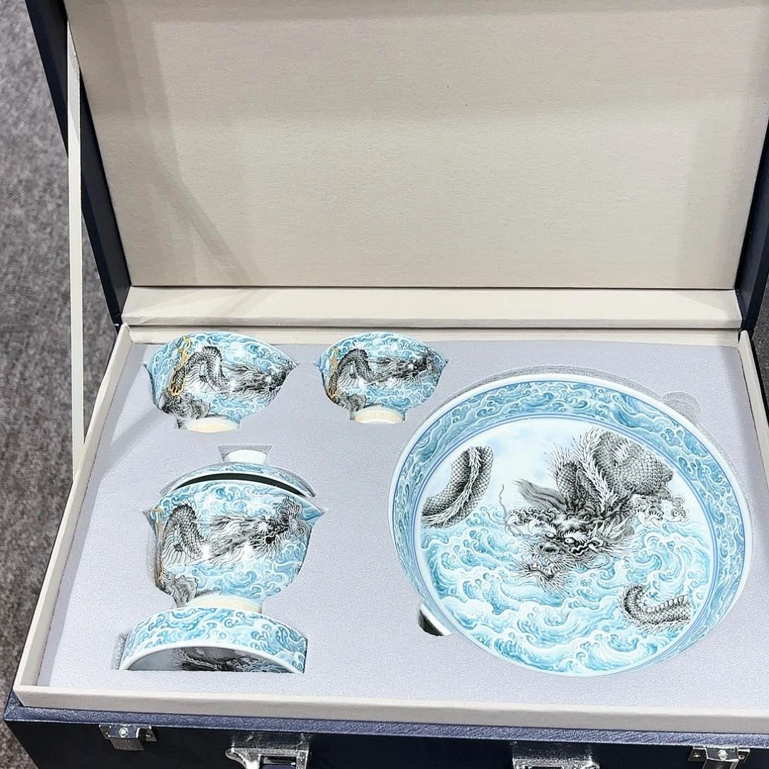 盖碗景德镇高温茶具