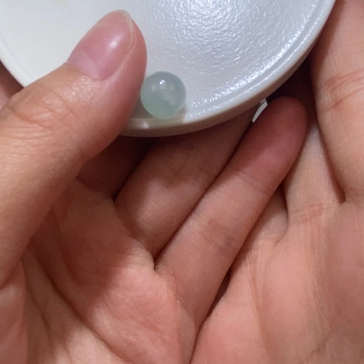 日***心散珠翡翠卡9冰透翡翠单珠