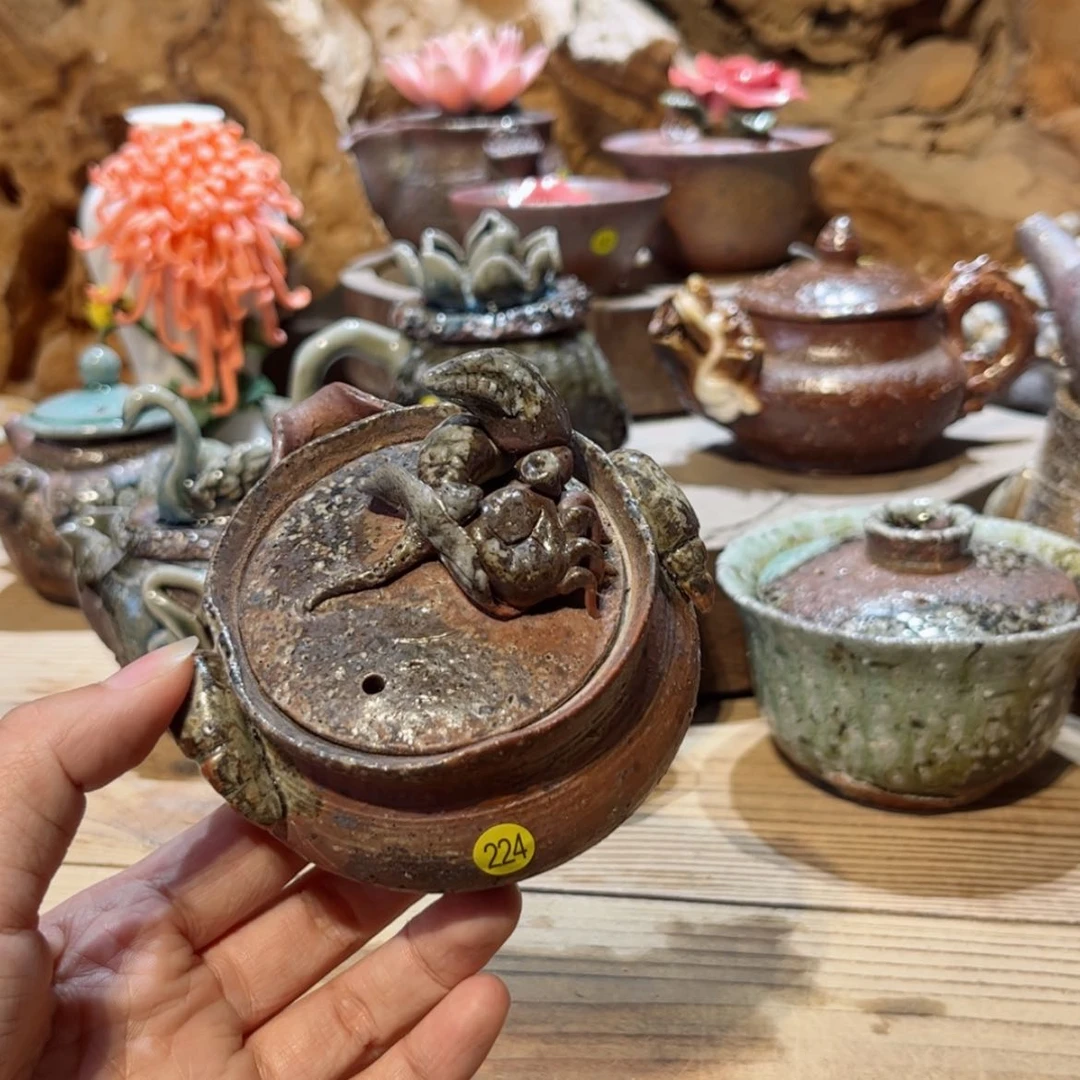 【闪购商品】柴烧茶具手工宝瓶224